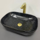 Умивальник (раковина) VBI RAVENNA SPACE BLACK MATT накладний