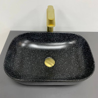 Умивальник (раковина) VBI RAVENNA SPACE BLACK MATT накладний