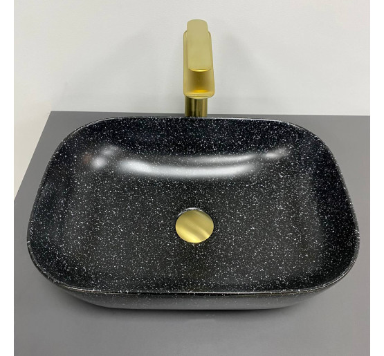 Умивальник (раковина) VBI RAVENNA SPACE BLACK MATT накладний