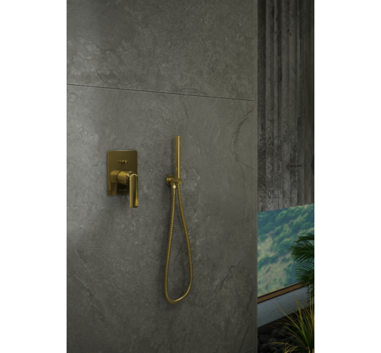 Душевая система KOHLMAN EXPERIENCE 25 GOLD + BOX скрытого монтажа *