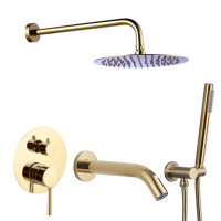 Душова система з виливом VBI MILANO GOLD прихованого монтажу