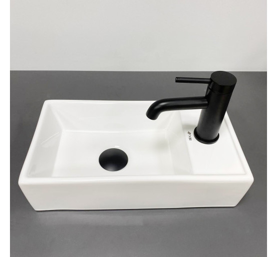 Умивальник (раковина) VBI LAGO L WHITE накладний підвісний