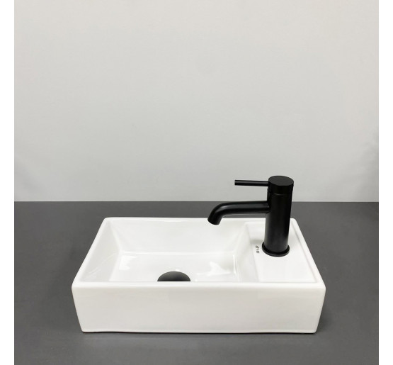 Умивальник (раковина) VBI LAGO L WHITE накладний підвісний