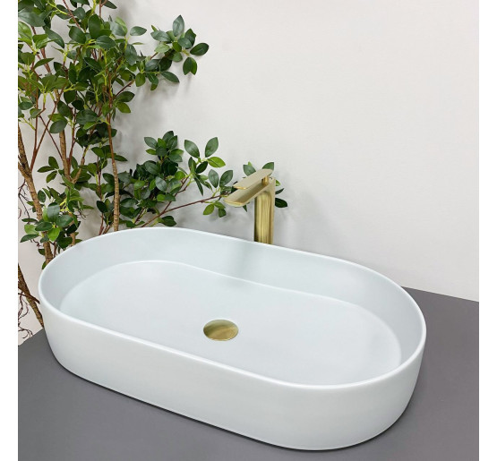 Умивальник (раковина) VBI VERONA 70 SMOKE BLUE накладний