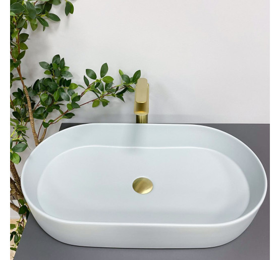 Умивальник (раковина) VBI VERONA 70 SMOKE BLUE накладний