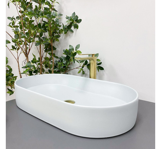 Умивальник (раковина) VBI VERONA 70 SMOKE BLUE накладний