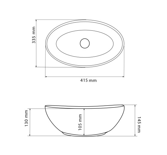 Умывальник (раковина) VBI PARMA STATUARIO GREY VEINS GLOSSY накладной
