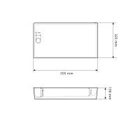 Умивальник (раковина) VBI VELLETRI WHITE накладний