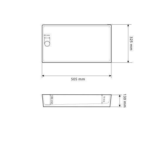 Умивальник (раковина) VBI VELLETRI WHITE накладний