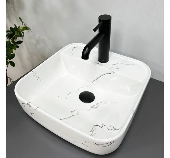 Умывальник (раковина) VBI RAGUSA S MARMO GLOSSY накладной