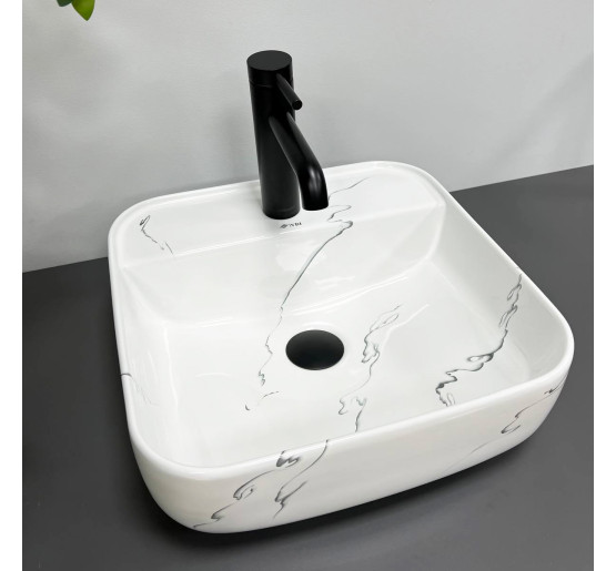 Умывальник (раковина) VBI RAGUSA S MARMO GLOSSY накладной