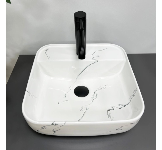 Умывальник (раковина) VBI RAGUSA S MARMO GLOSSY накладной
