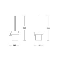 Йоржик для унітазу VBI JUPITER BLACK
