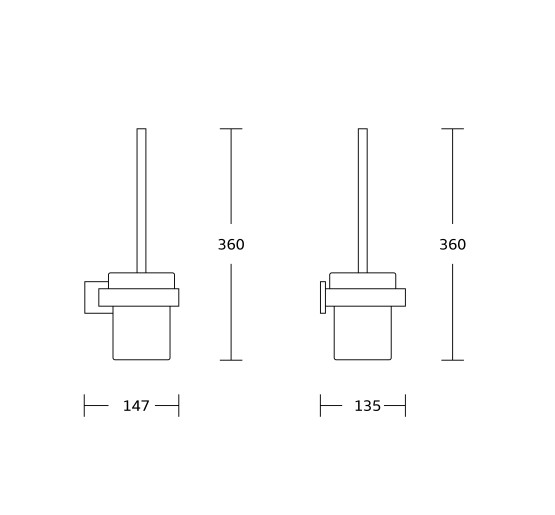Йоржик для унітазу VBI JUPITER BLACK