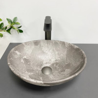 Умивальник (раковина) VBI PARMA DARK GREY STONE MATT накладний