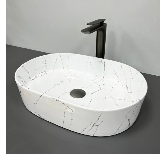 Умывальник (раковина) VBI VERONA 50 MARMO GLOSSY накладной