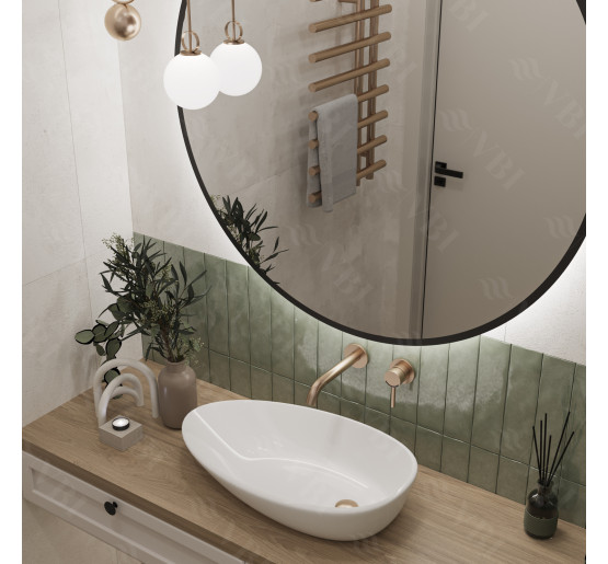 Умывальник (раковина) VBI TRENTO 65 WHITE накладной