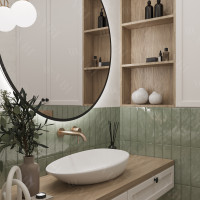 Умивальник (раковина) VBI TRENTO 65 WHITE накладний