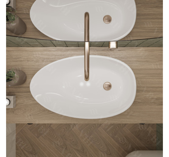 Умывальник (раковина) VBI TRENTO 65 WHITE накладной