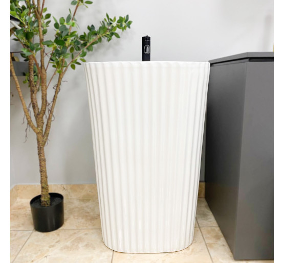 Умывальник (раковина) VBI TARSIA WHITE напольный