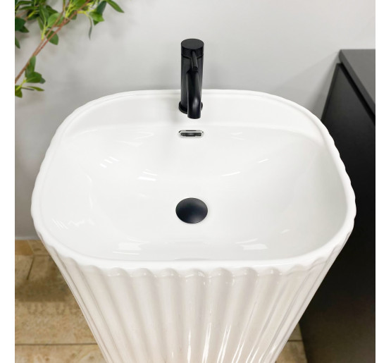 Умывальник (раковина) VBI TARSIA WHITE напольный