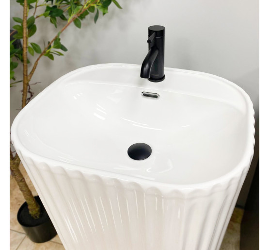 Умывальник (раковина) VBI TARSIA WHITE напольный