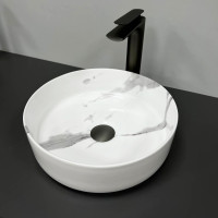 Умивальник (раковина) VBI PRATO MARBLE NATURE GLOSSY накладний