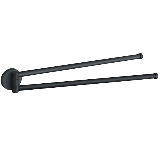 Вешалка для полотенец VBI VENUS BLACK поворотная двойная