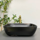 Умывальник (раковина) VBI RAVENNA BLACK STONE MATT накладной