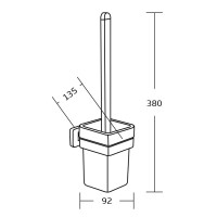 Ёршик для унитаза VBI MARS 2 BLACK
