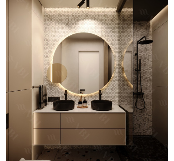 Умывальник (раковина) VBI PRATO BLACK MATT накладной