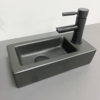 Умивальник (раковина) VBI KOMO L BLACK MATT накладний підвісний