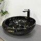 Умывальник (раковина) VBI RICCIA BLACK MARMO GLOSSY накладной