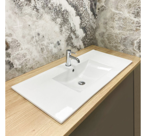 Умывальник (раковина) VBI FERRARA 100 WHITE врезной