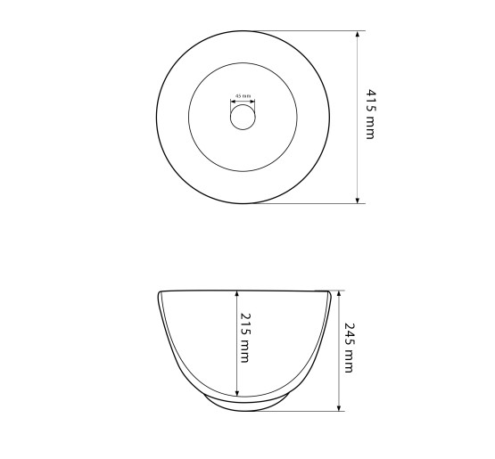 Умывальник (раковина) VBI LERICI WHITE накладной