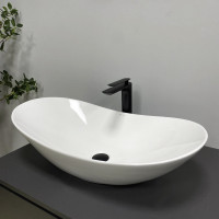 Умивальник (раковина) VBI TURIN L WHITE накладний