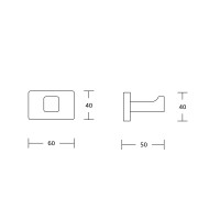 Крючок для полотенец VBI MARS NICKEL