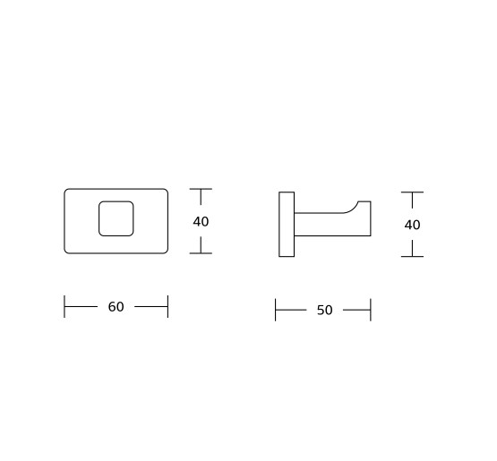 Гачок для рушників VBI MARS NICKEL VBI MARS NICKEL