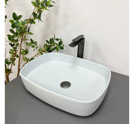 Умывальник (раковина) VBI AOSTA SMOKE BLUE накладной