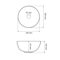 Умивальник (раковина) VBI AMALFI WHITE GLOSSY накладний