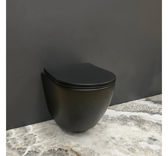 Підвісний унітаз VBI VULCANO BLACK MATT