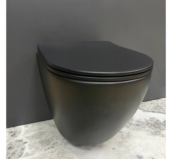 Підвісний унітаз VBI VULCANO BLACK MATT