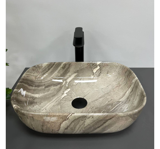 Умывальник (раковина) VBI RAVENNA JASPER GLOSSY накладной