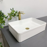 Умывальник (раковина) VBI BRESCIA WHITE накладной