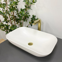 Умывальник (раковина) VBI AVEZZANO WHITE MATT накладной