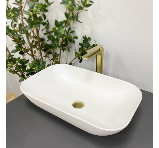 Умывальник (раковина) VBI AVEZZANO WHITE MATT накладной