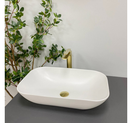 Умывальник (раковина) VBI AVEZZANO WHITE MATT накладной