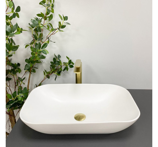 Умывальник (раковина) VBI AVEZZANO WHITE MATT накладной