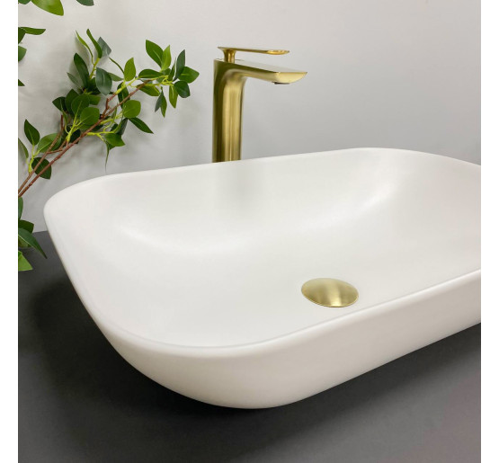 Умывальник (раковина) VBI AVEZZANO WHITE MATT накладной