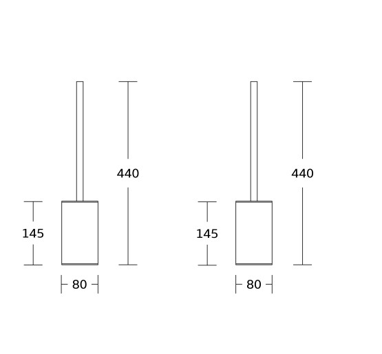 Йоржик для унітазу підлоговий VBI QUADRO GOLD